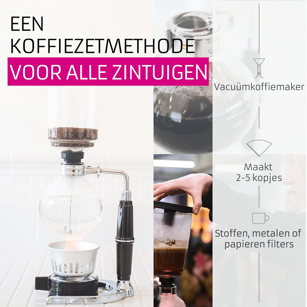 Technica 3-Cup Coffee Siphon - 360ml Brewing System