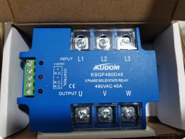 1pcs KUDOM solid-state relay three-phase AC KSQF480D40 （480VAC 40A）