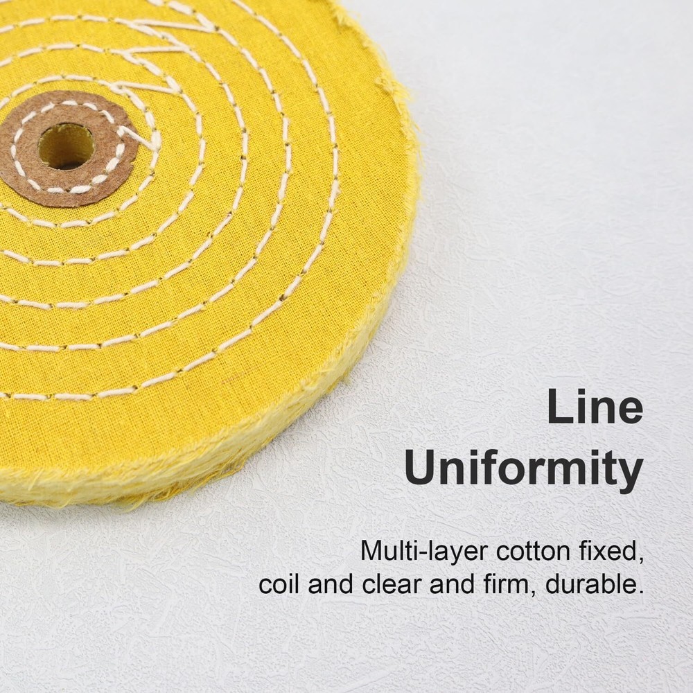 Buffing Wheels for Bench Grinder - 6 Inch Buffing Wheel Fine Cotton