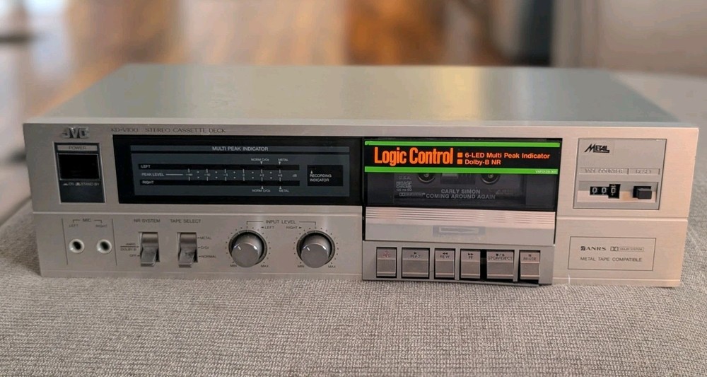 JVC KD-V100 Stereo Cassette Deck - Tested & Working Playback