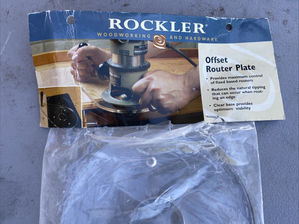 Rockler Universal Offset Router Plate