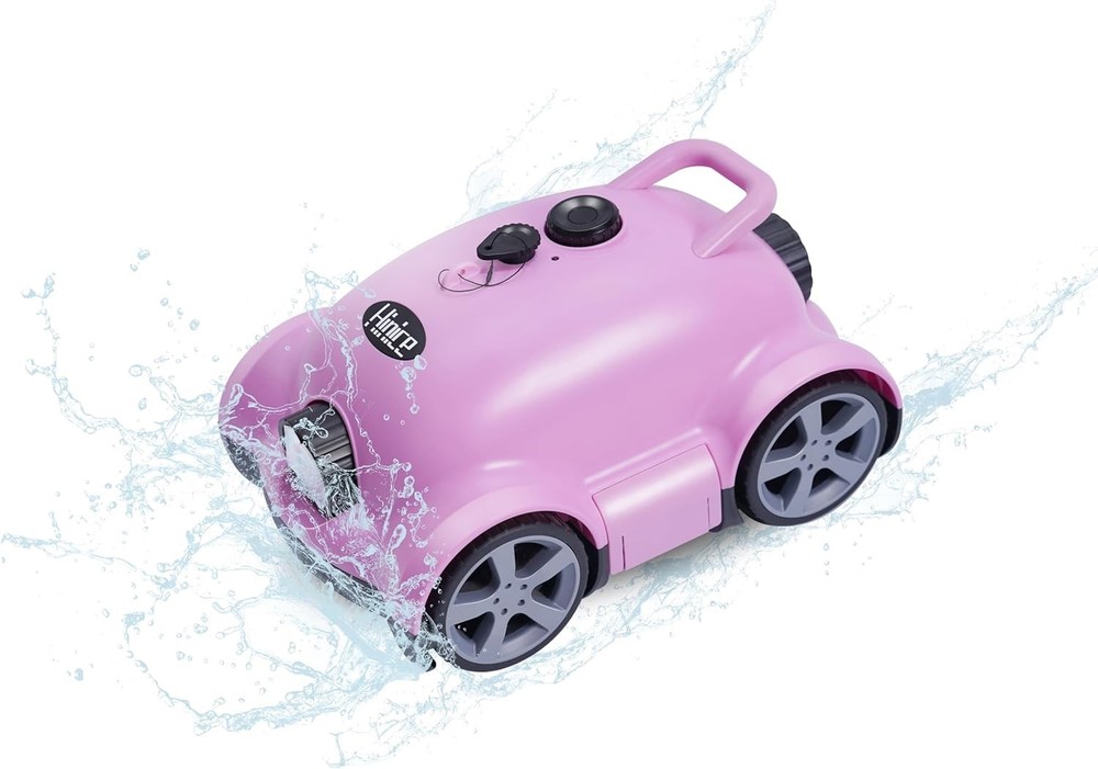 Hinice Cordless Robotic Pool Cleaner Pink