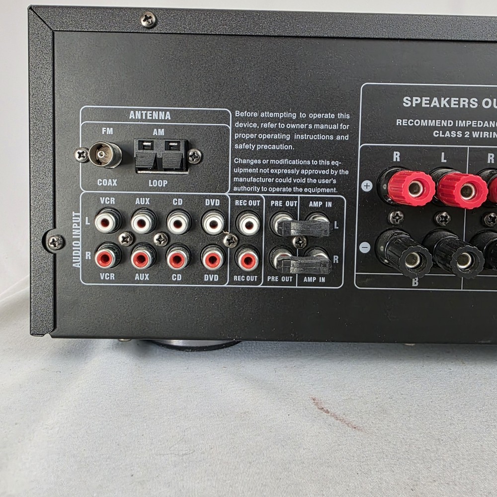 Element Electronics Stereo Receiver Amplifier ESTR200 w/ Remote. Tested Working