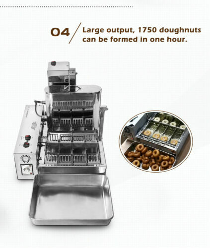 Kolice 4 row mini Automatic Doughnut Maker, Donut Machine, Donuts Frying Machine