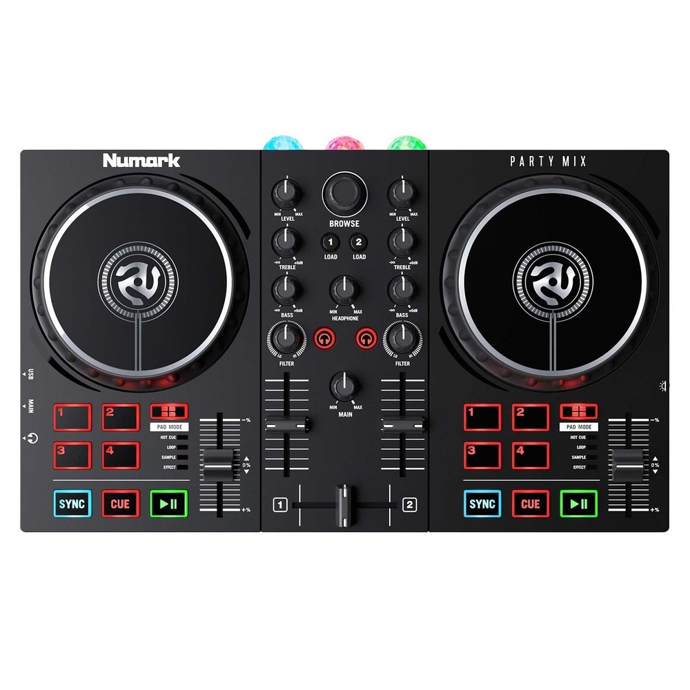 Numark Party Mix II DJ Controller for Serato LE Software + Microphone
