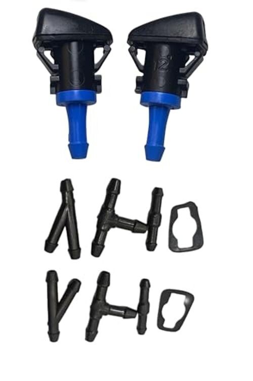 2 Pack 28932-ZL00A Windshield Washer Hood Nozzle Sprayer kit Compatible with