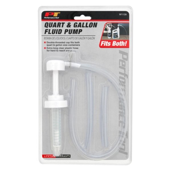 Performance Tool W1139 Fluid Hand Transfer Pump for Quart/Gallon Bottles