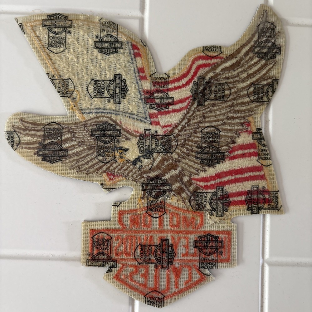 Harley Davidson Eagle United States Flag Motorcycle Biker 6”