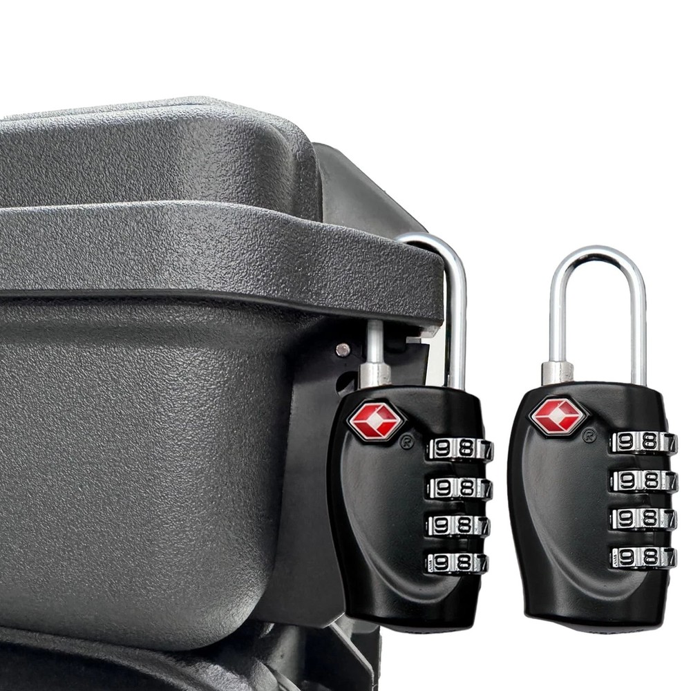 2 Pack TSA Approved Gun Case Locks - 4 Digit Travel Locks, Small Combo Padloc...