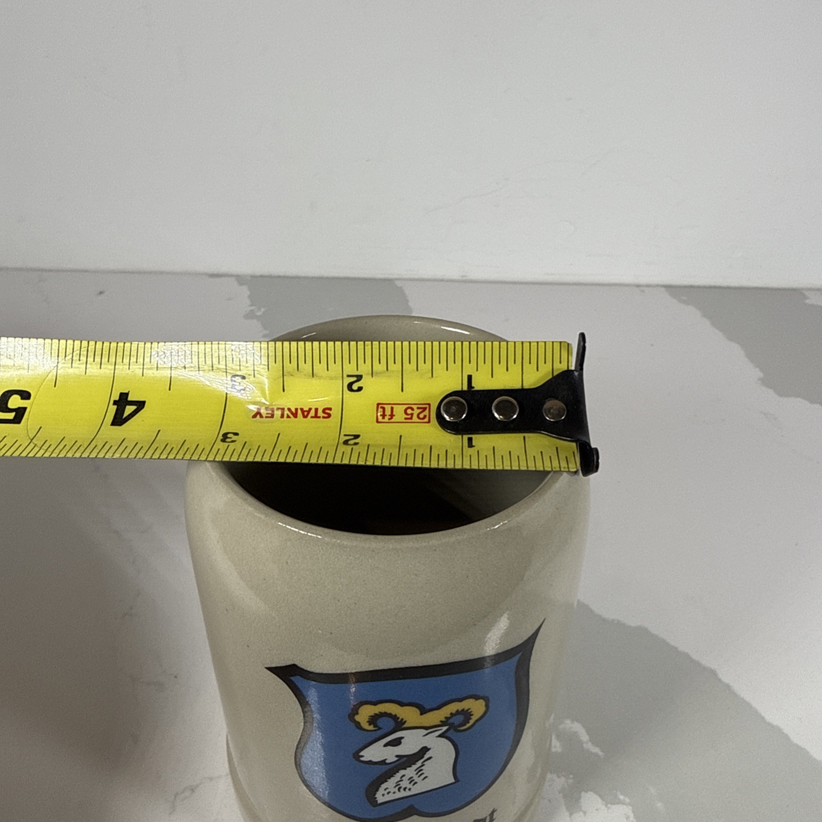 Vintage German Garmisch-Partenkirchen Stoneware Beer Mug Stein 0.5L Gerz*