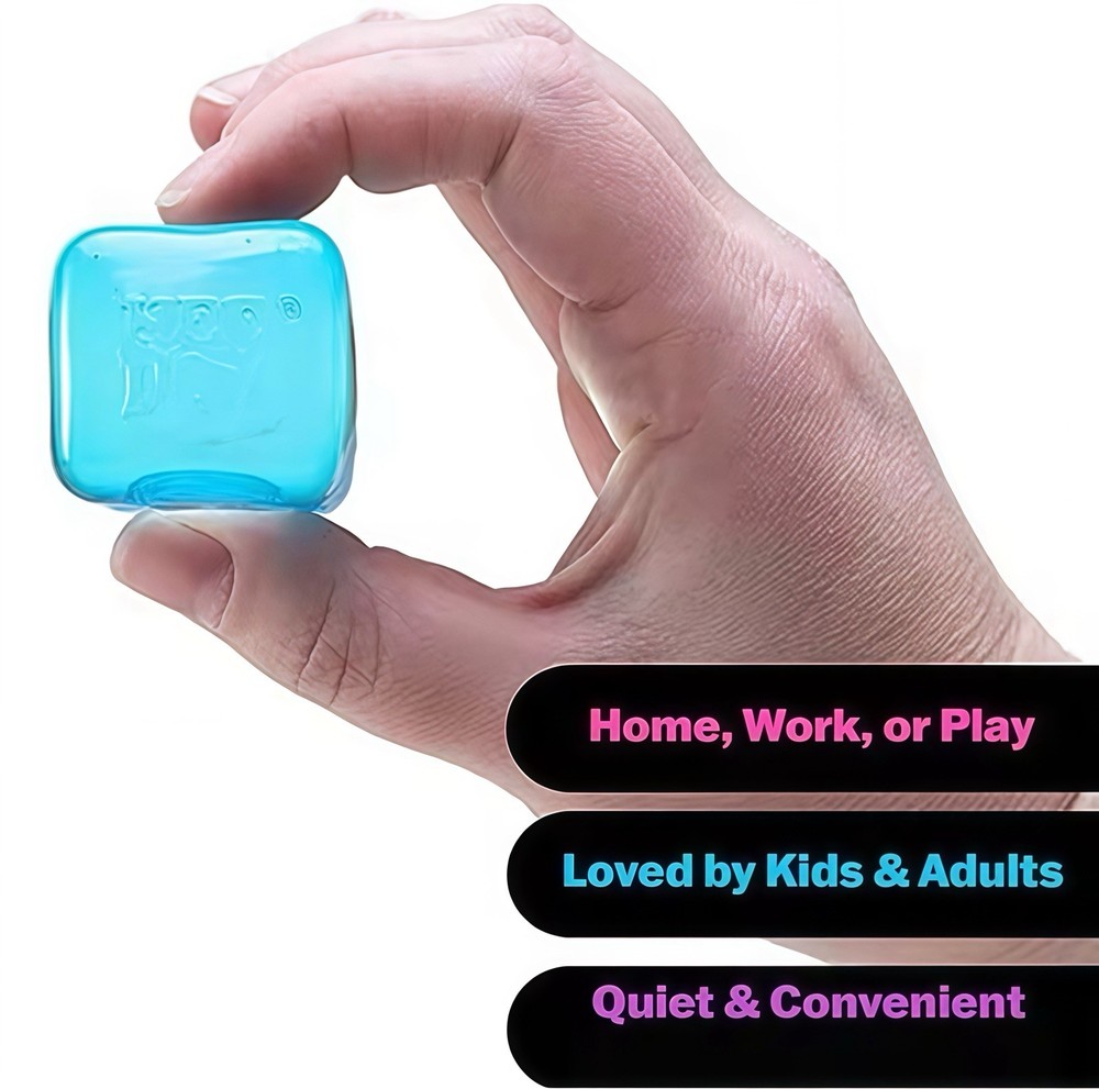 NeeDoh Nice Cube 3 Pack Bundle Super Solid Squish Fidget Toy Pink/Blue/Purple