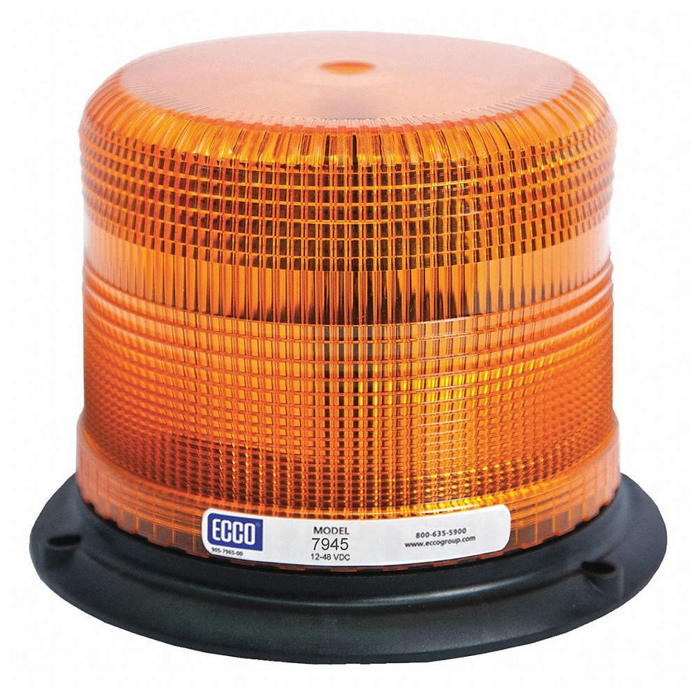 ECCO 7945A Beacon Light,Amber,Flashing 49KD48