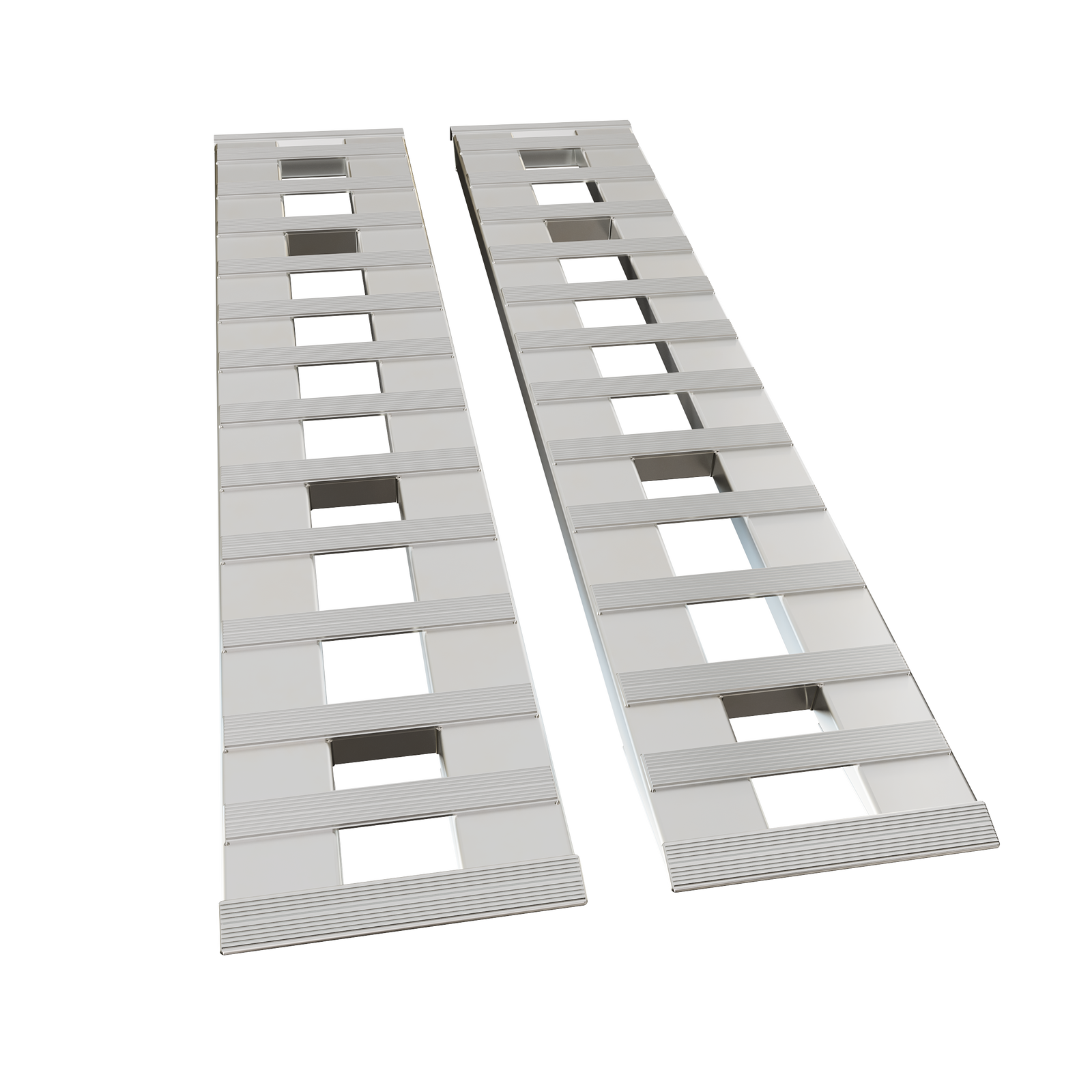 72"x15" Pair Aluminum 8500 LBS Hook Ramps Car Truck Trailer Auto Hauler Tractor