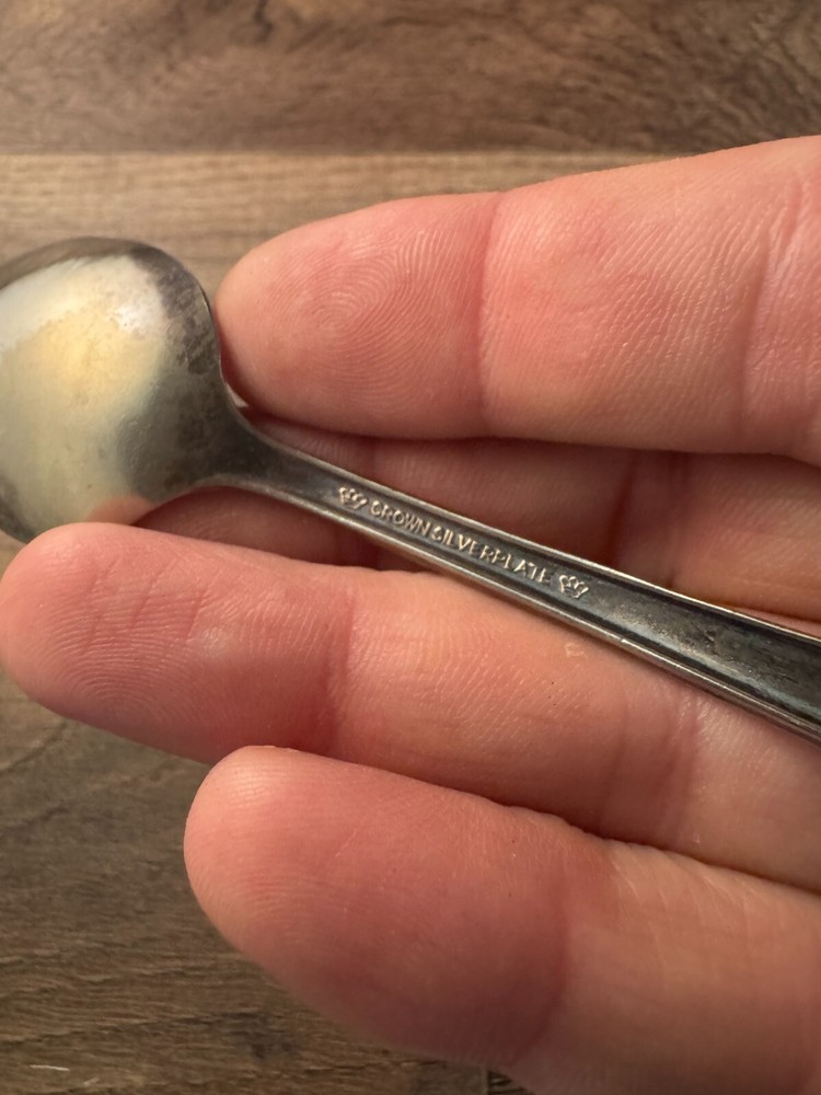 Crown Silver Plate Teaspoon Silverplated Radiance Pattern