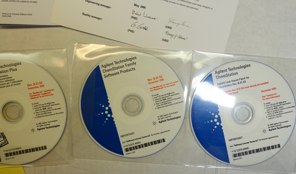Agilent LC Spectral Module 32 Bit Software, Part Number G2180BA; NEW