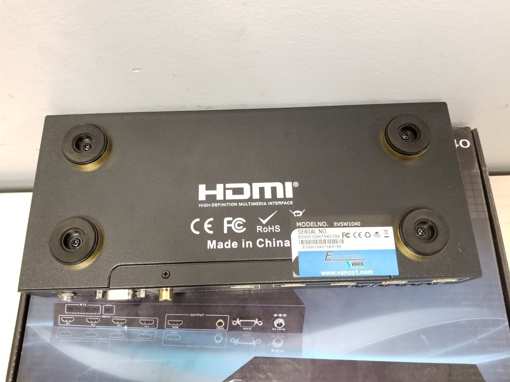 Vanco EVSW1040 Evolution HDMI 4x1 Selector Switch (TESTED)