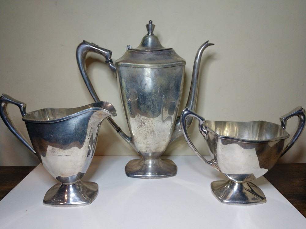 Bailey Banks & Biddle Silver Plated Tea Set