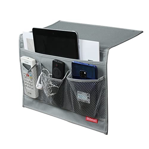Bedside Storage Organizer with Pockets – Compact & Lightweight Organizer Gray