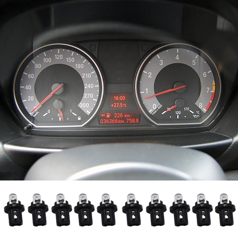 Easy Installation Dashboard PCB Instrument Panel Lamp Bulbs And Sockets 5 Pair