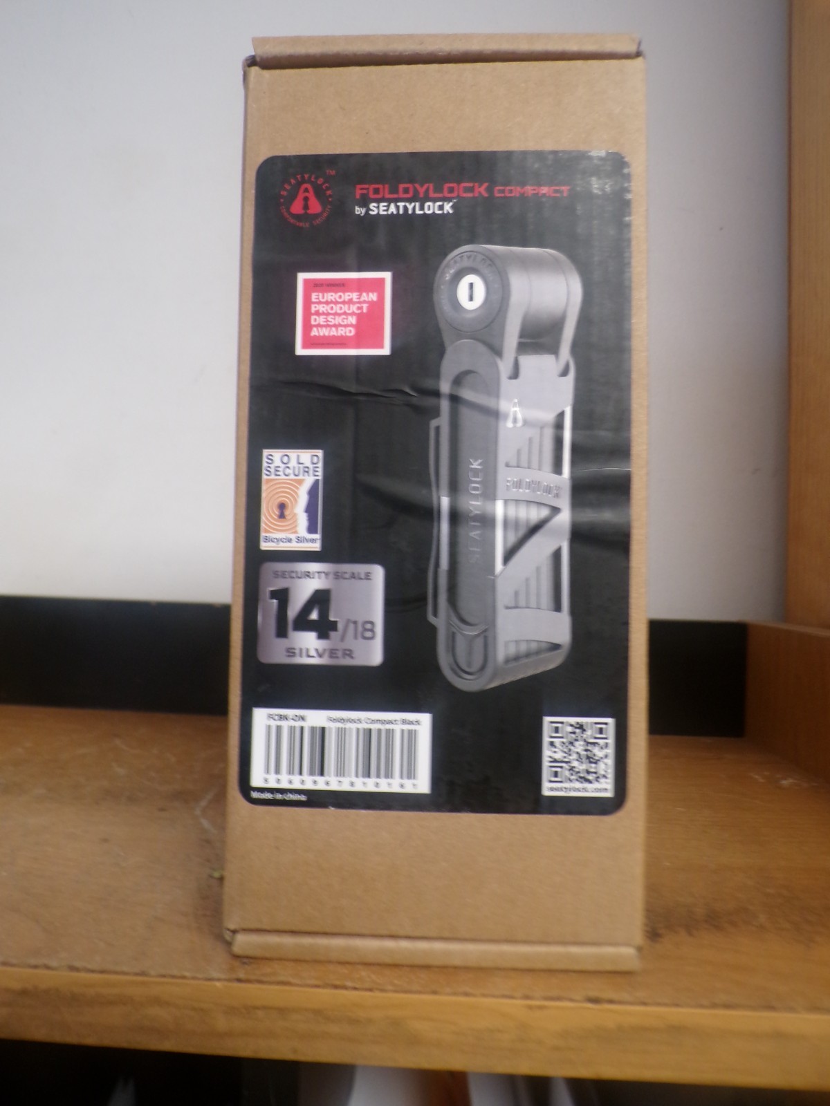 NEW SEATYLOCK FCBK ON FOLDYLOCK Compact Folding Bike Lock BLACK