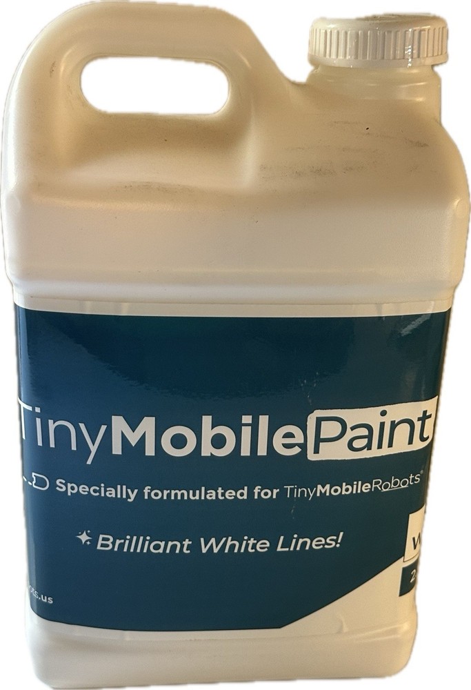 TinyMobileRobot Tiny Mobile Robot 2.5 Gallon White Paint Sports Fields Lines