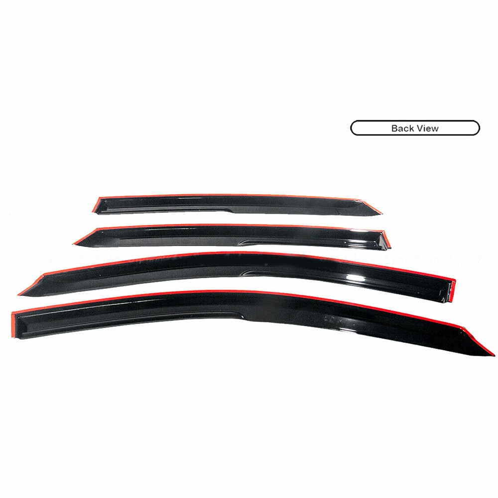 Vent Window Visor Wind Rain Deflector For Mazda 3 Hatchback 2010 2011 2012 2013