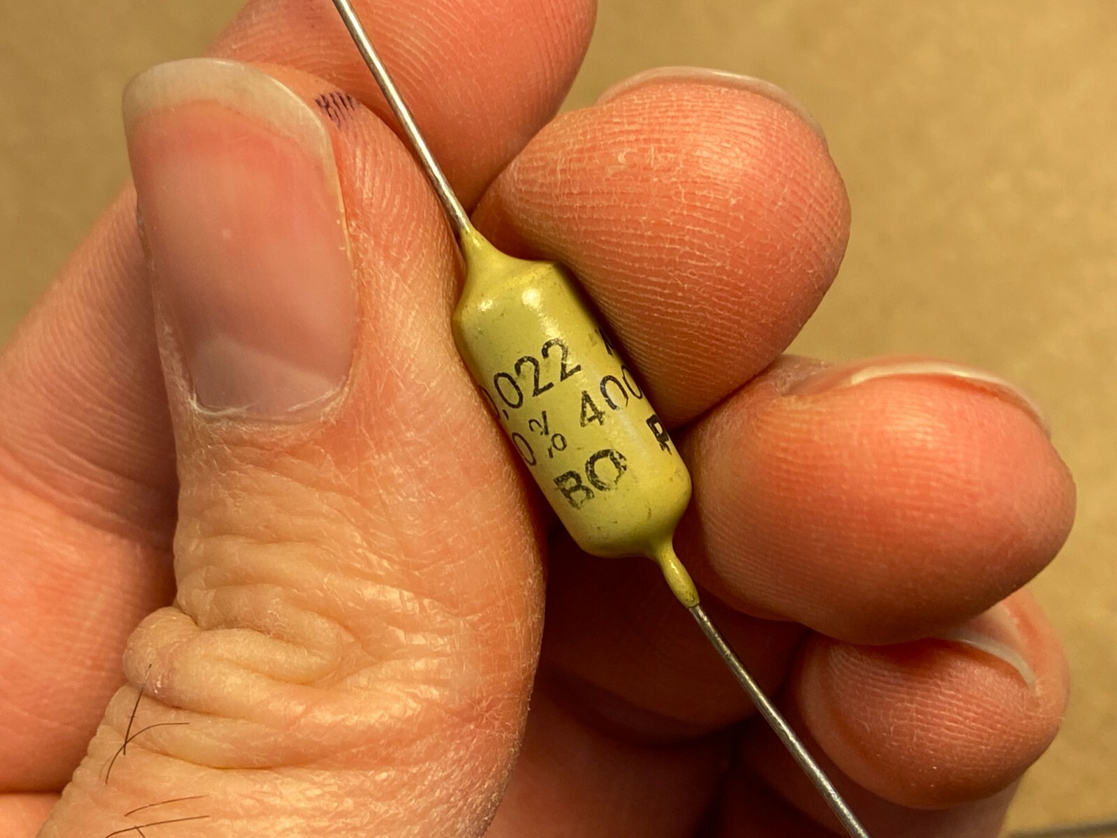 5 NOS Vintage Mullard .022 uf 400v Mustard Capacitors TESTED Epiphone Marshall