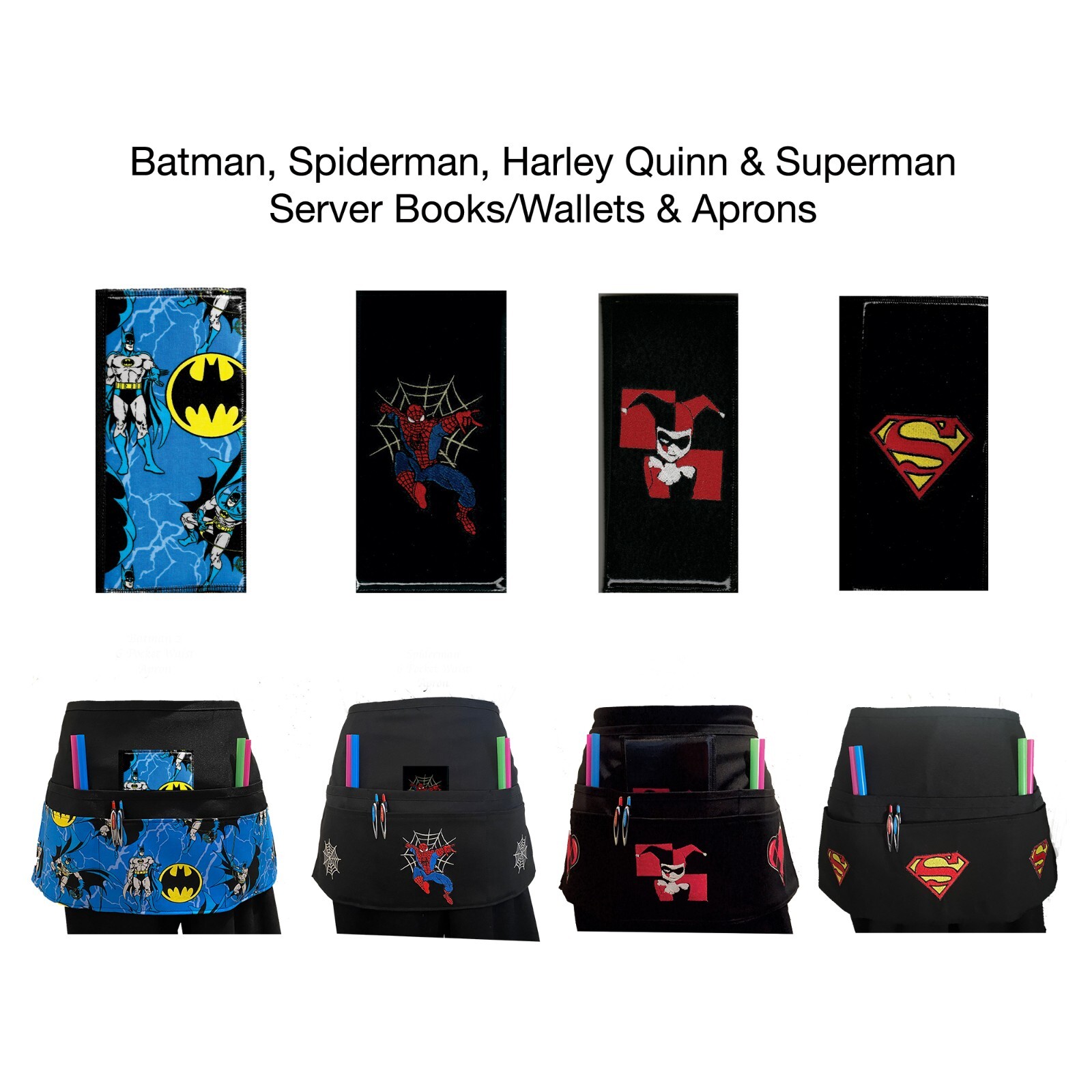 Super Hero & Villain / Server Wallet or Aprons