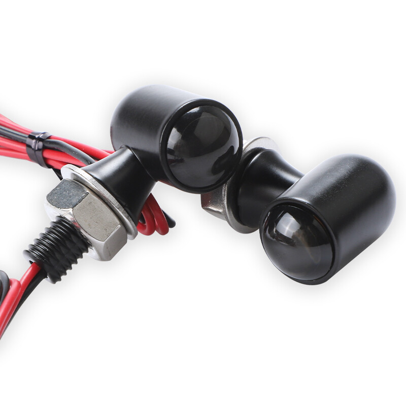 2X Amber LED Motorcycle Turn Signals Indicator Blinker Light Universal Mini Lamp