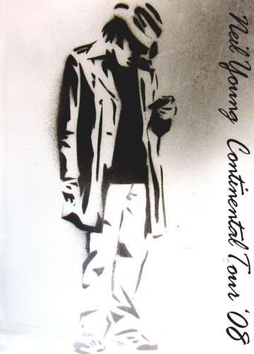 NEIL YOUNG 2008 CONTINENTAL TOUR CONCERT PROGRAM BOOK BOOKLET / NMT 2 MINT