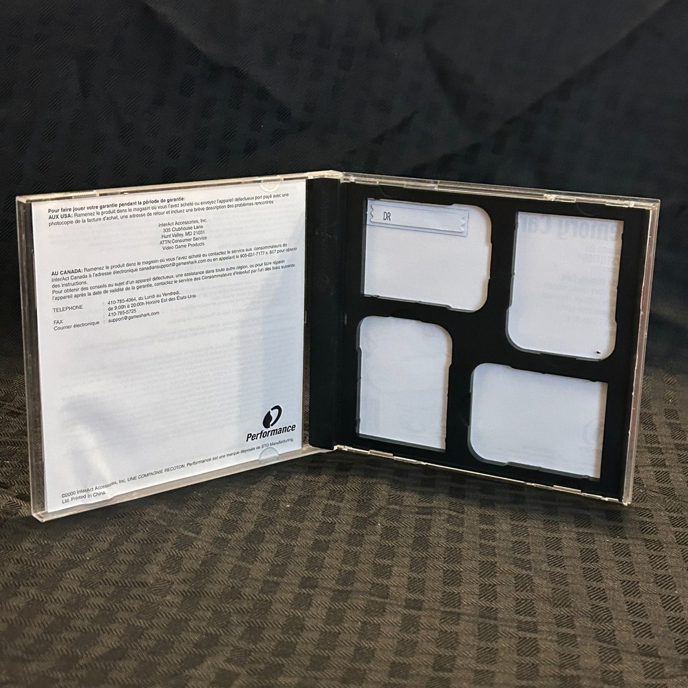 InterAct Performance Playstation 1 PS1 Memory Card 15 blocks CD