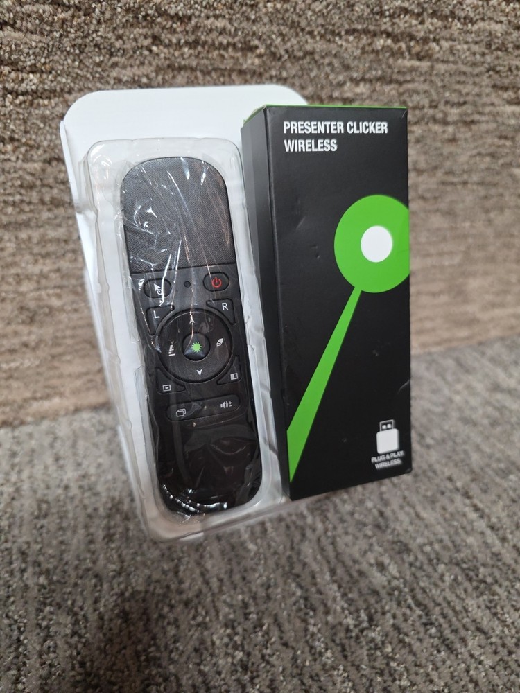 Presentation Clicker Wireless Mouse Presenter Pointer Plug & Play