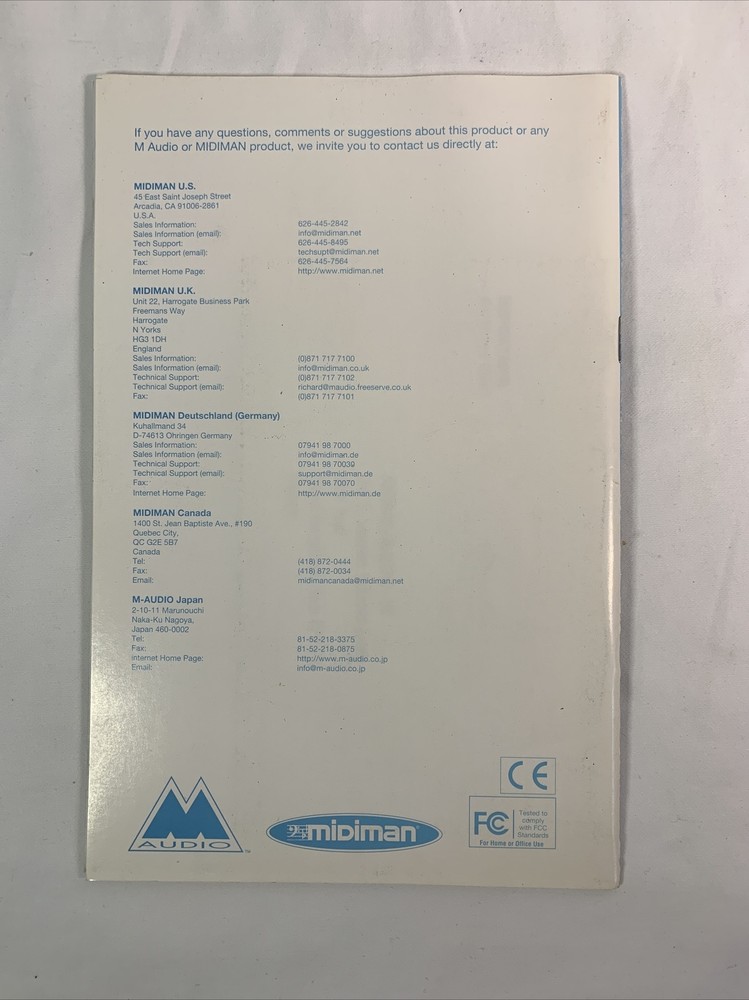 Delta 44 Audio, Manual