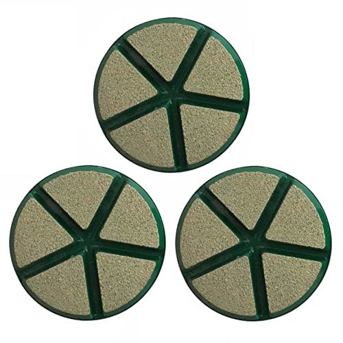 3" Ceramic Transitional Concrete Diamond Grinding Pads, Ceramic Bond #50 Grit
