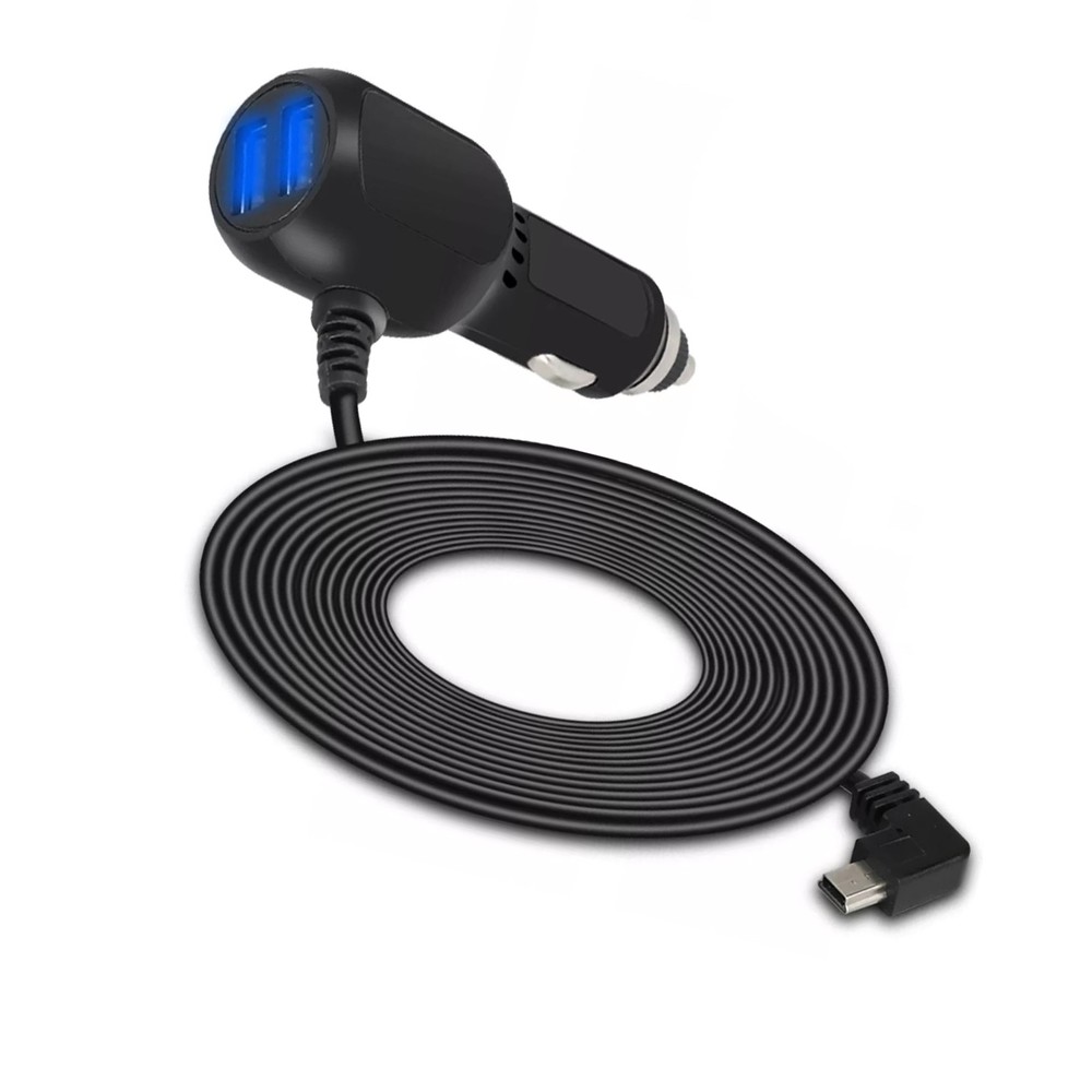 Secure USB Connection Car Charger Cable Power Cord Supply for Camera GPS