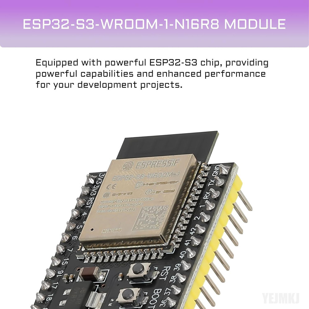 2Pcs ESP32 S3 Development Board Esp32-S3-Devkitc-1-N16R8 Wifi + Bluetooth MCU Mo