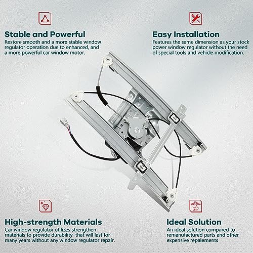 Power Window Regulator Driver Side Front Left 2004-2012 for Mitsubishi Galant