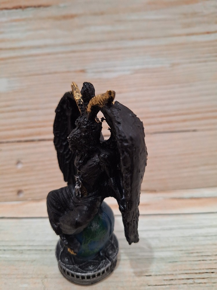 Templar Sabbatic Goat Baphomet Satan Black / Size 4.5" X 2.5" / Devil / Evil