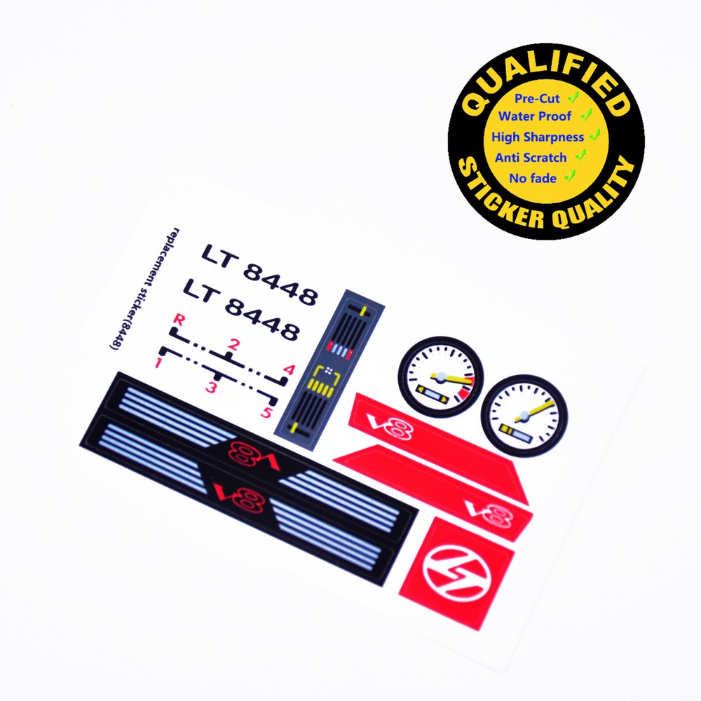 Replacement sticker for set 8448 Precut sticker