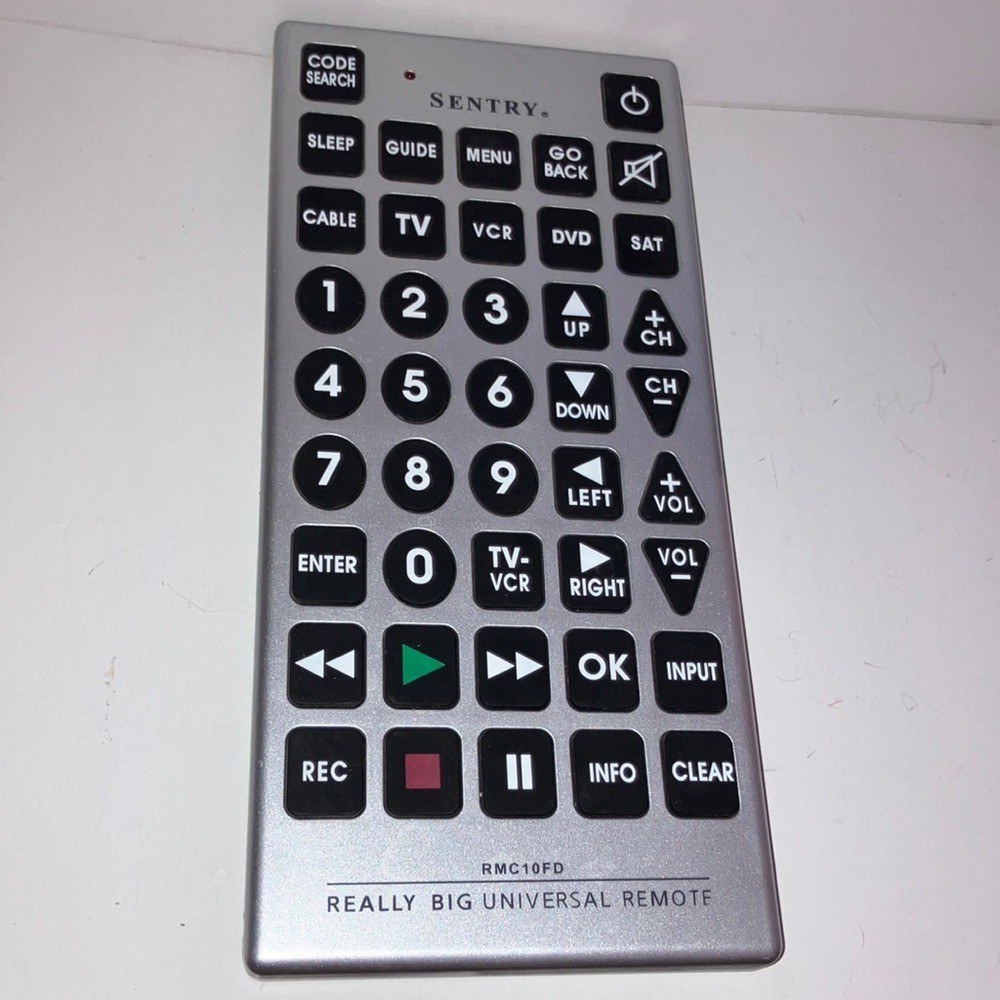 Sentry Really Big Universal Remote 5"x11"