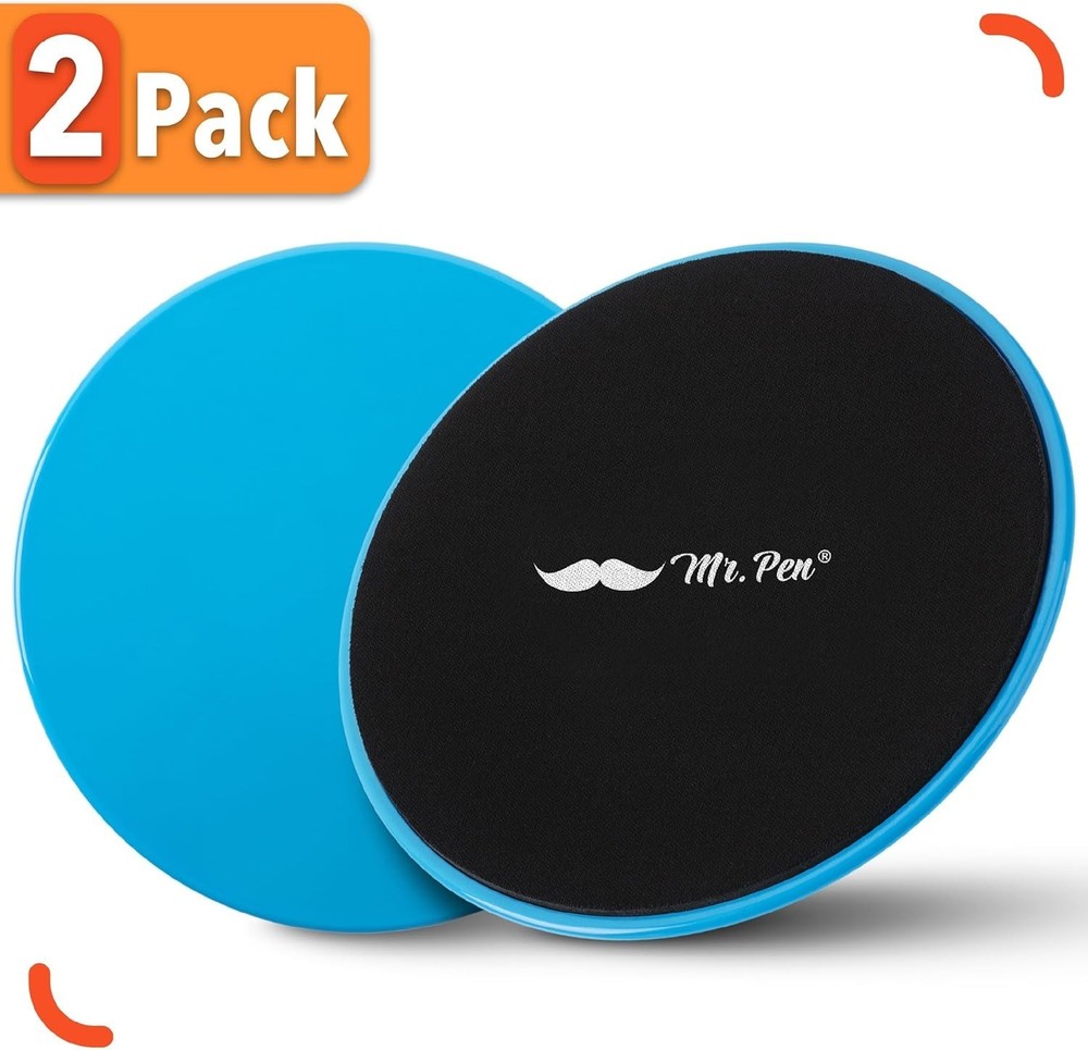 Workout Sliders Discs Dual Sided 2 Pack for Core Sliding Exercise Portable Set