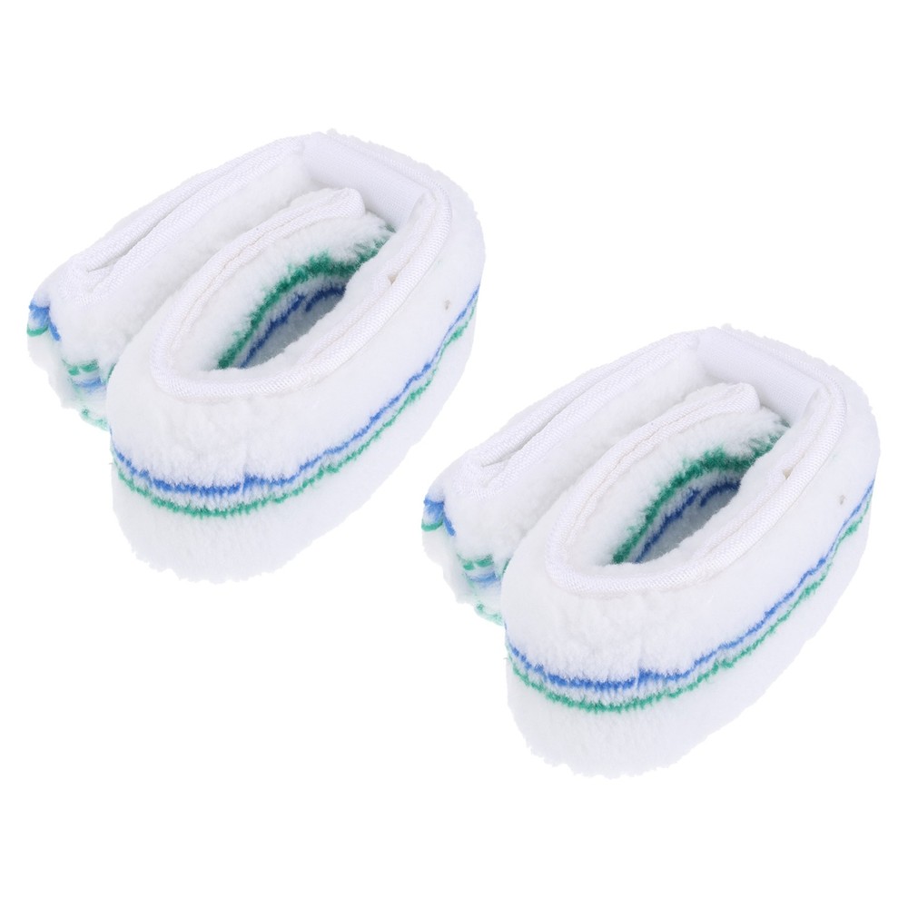 2 Pcs Microfiber Window Scrubber Replacement Head 13.78 Inch Blue/Green/White
