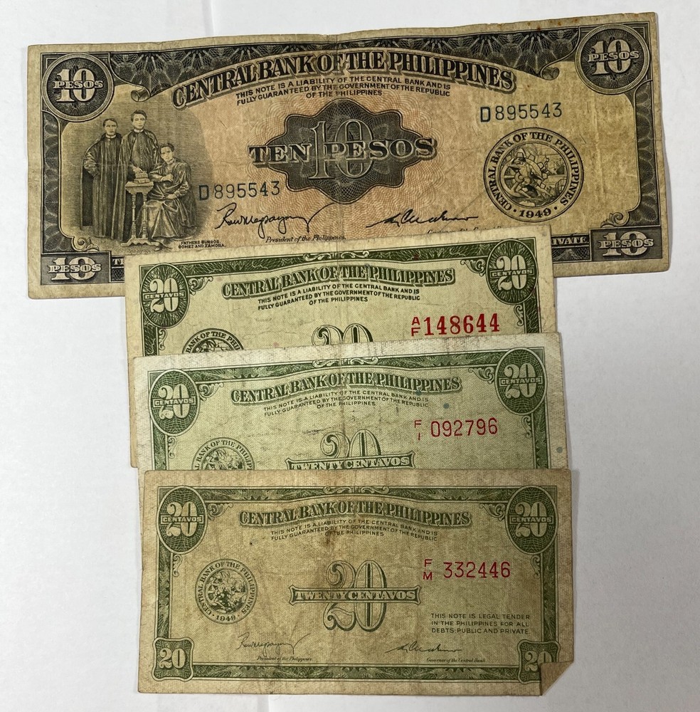 Philippines 10 Mixed Notes (#128)