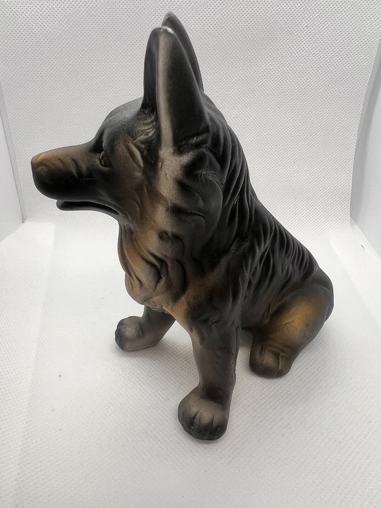 Ceramic German Shepherd Dog Figurine