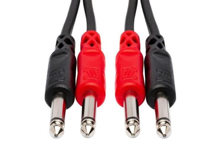 Hosa CPP-201 Stereo Interconnect Cable, Dual 1/4" TS to Same, - 1M