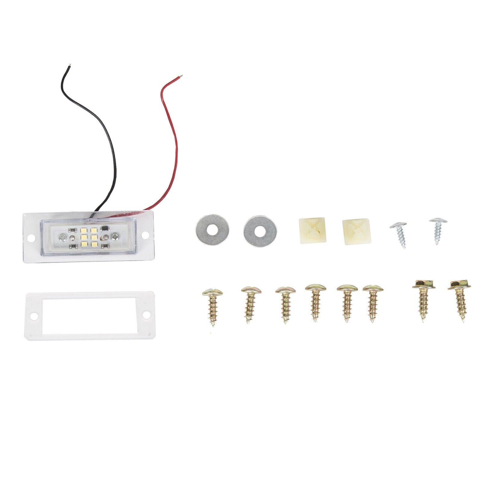 Rear Bumper Roll Pan w/LED Light & Screws For 1973-1987 Chevy C10 C20 Fleetside