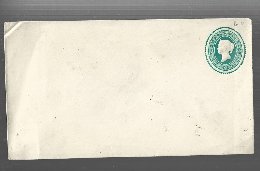 Tasmania 2 cent stamped envelope MINT