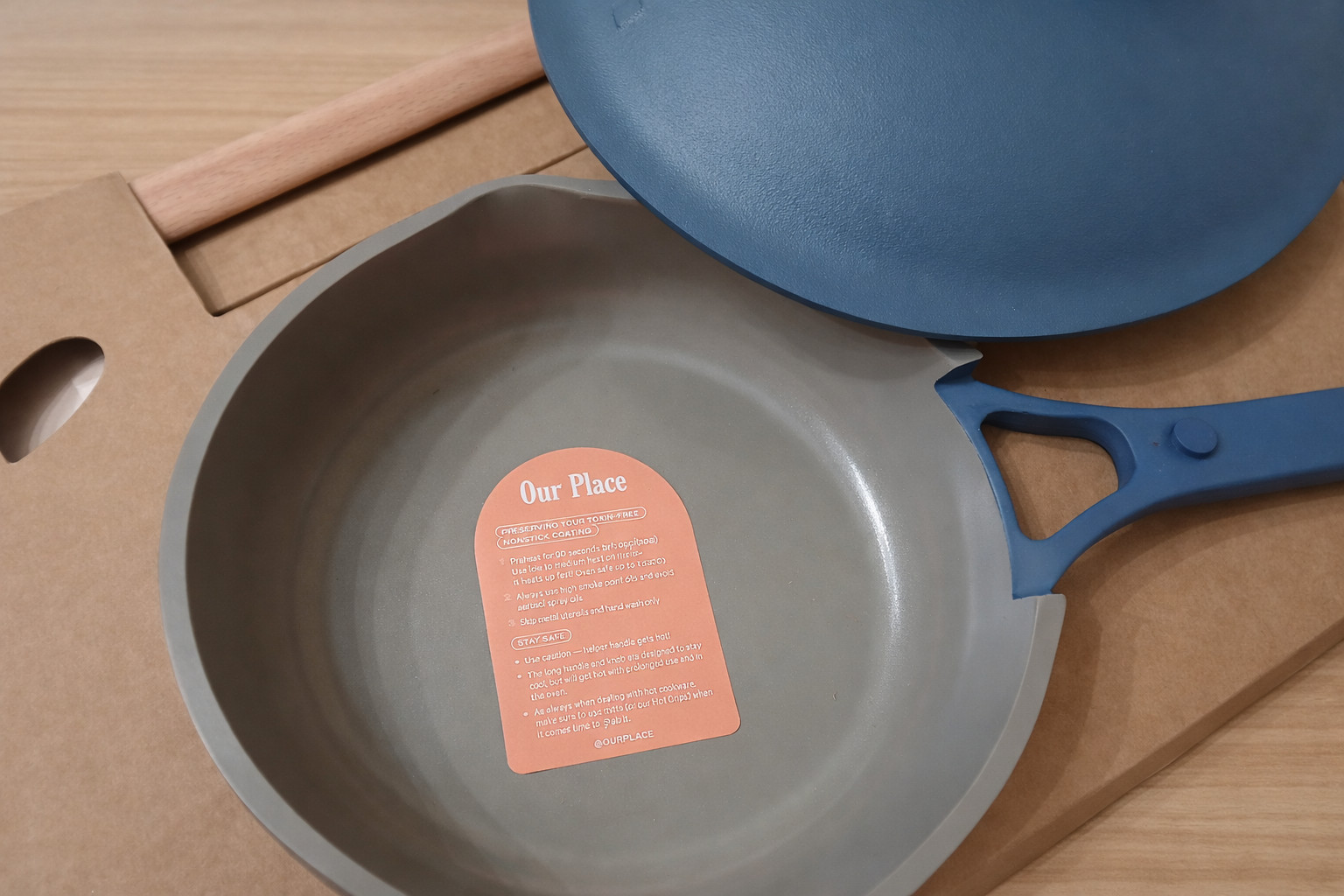 Our Place Mini Always Pan 8.5 Ceramic Nonstick Blue Salt