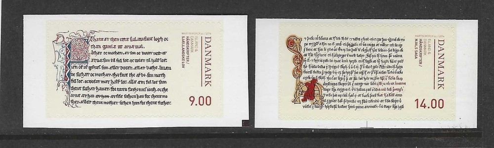 Denmark 2014 Manuscripts  MNH  (af1791)