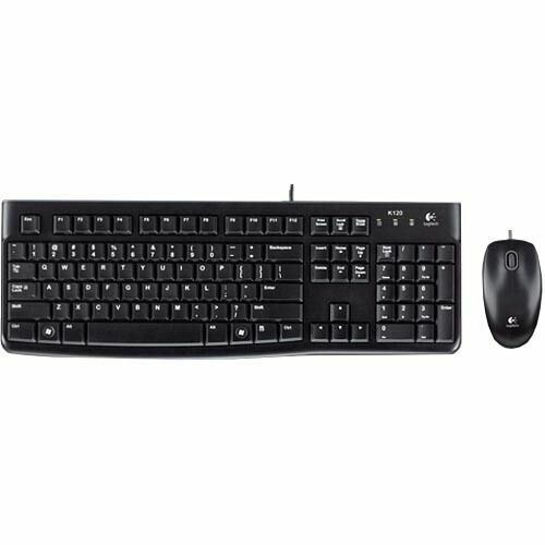Logitech - MK120 Full-size Wired Keyboard and Mouse Bundle for Windows
